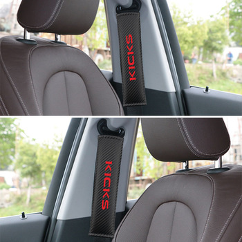 2pcs Car Seat Belt Covers for Nissan Kicks Shoulder Pad Protection Car Seatbelt Cover